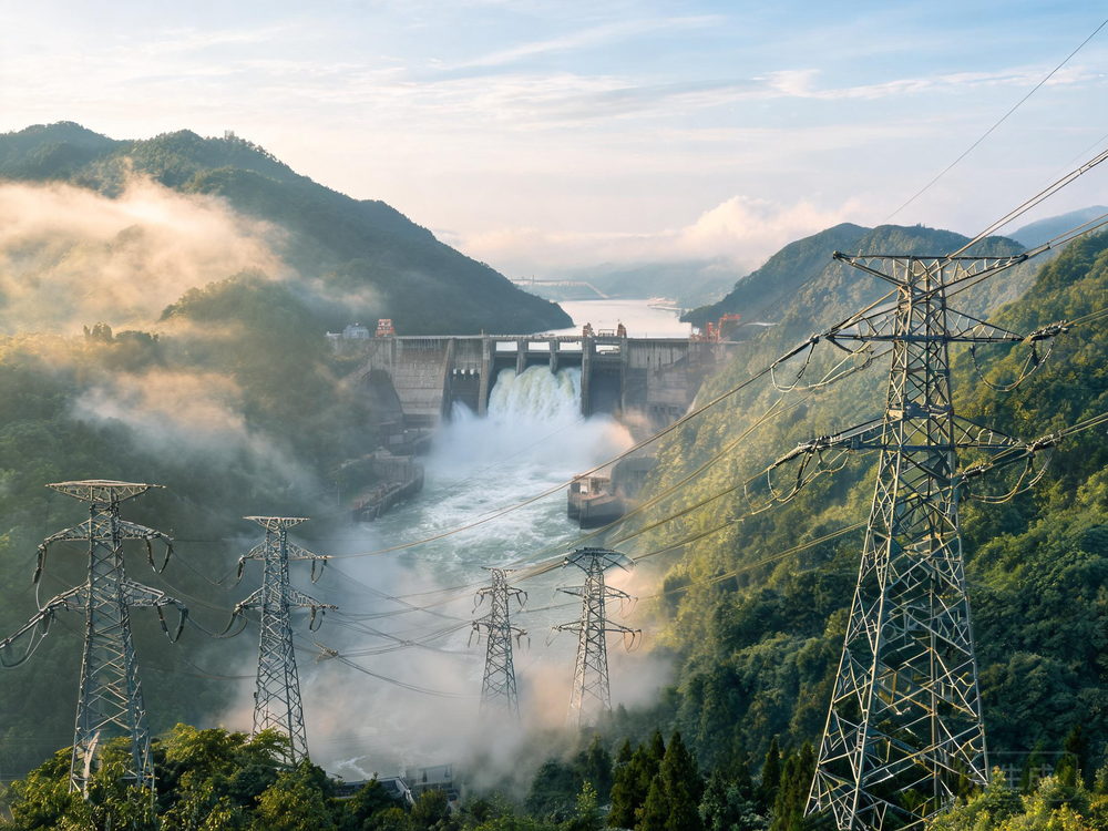 山水间水电站与输电线路